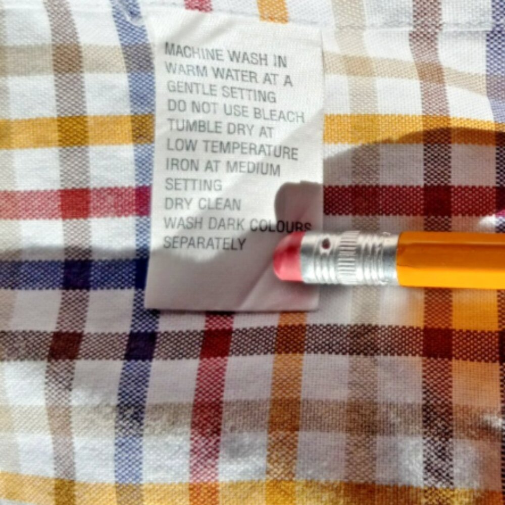 Jimmy Au Beverly Hills Men’s Medium Short Check Shirt Flip Cuff Button Down EUC - Picture 9 of 13